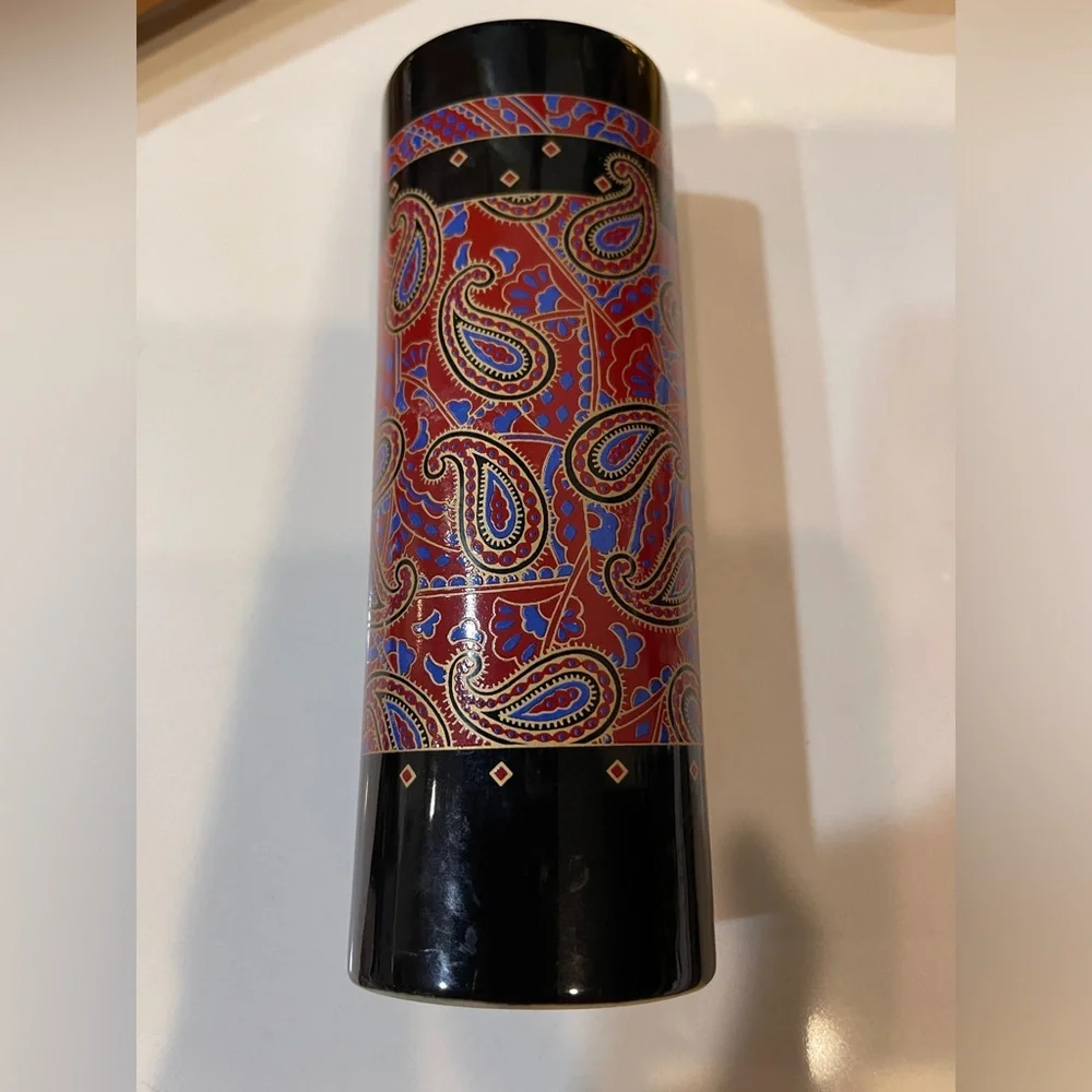 Otagiri (OMC) Mary Ann Baker Paisley Pattern Porcelain/Stoneware Vase.   -